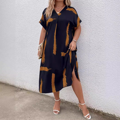 Modern Geometric Sophie Laurie Dolman Maxi Dress