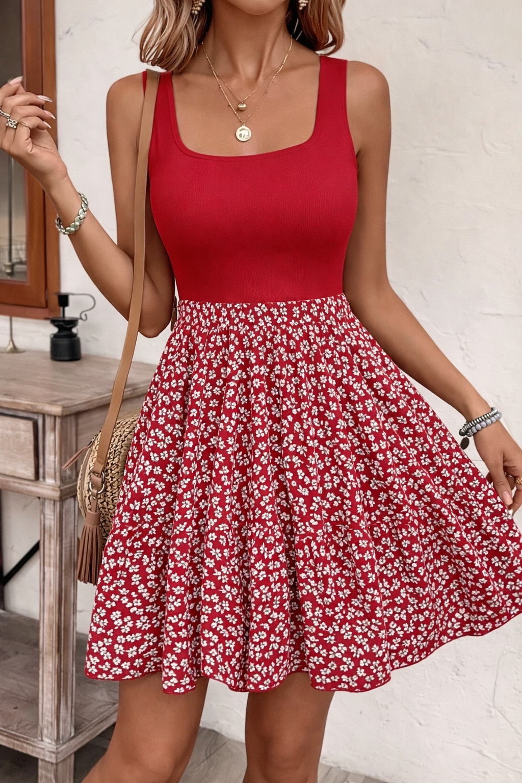 Chic Floral Sophie Laurie Sleeveless Summer Dress