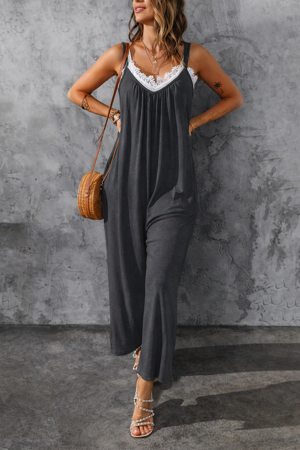 Relaxed Fit Sophie Laurie Suspender Jumpsuit