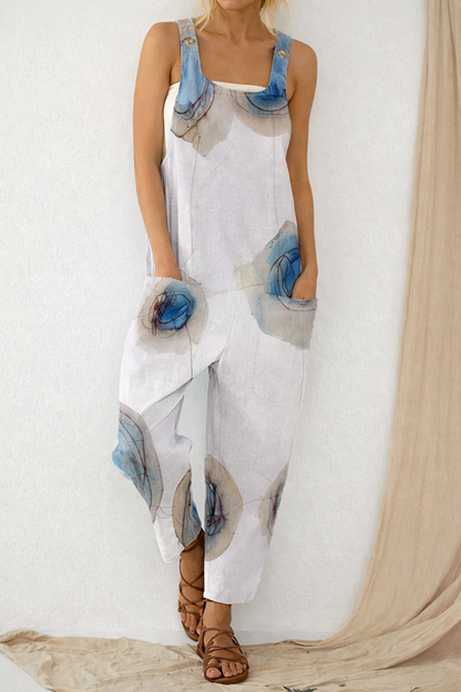 Artful Print Sophie Laurie Loose Jumpsuit Trousers