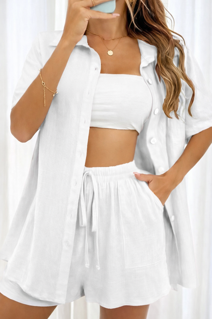 Chic Sophie Laurie Shirt & Shorts Set