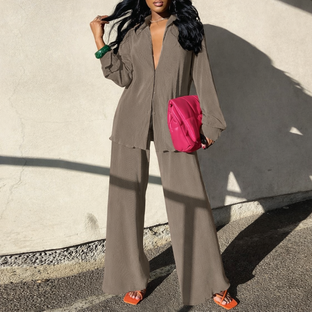 Relaxed Fit Sophie Laurie Cotton Linen Office Set