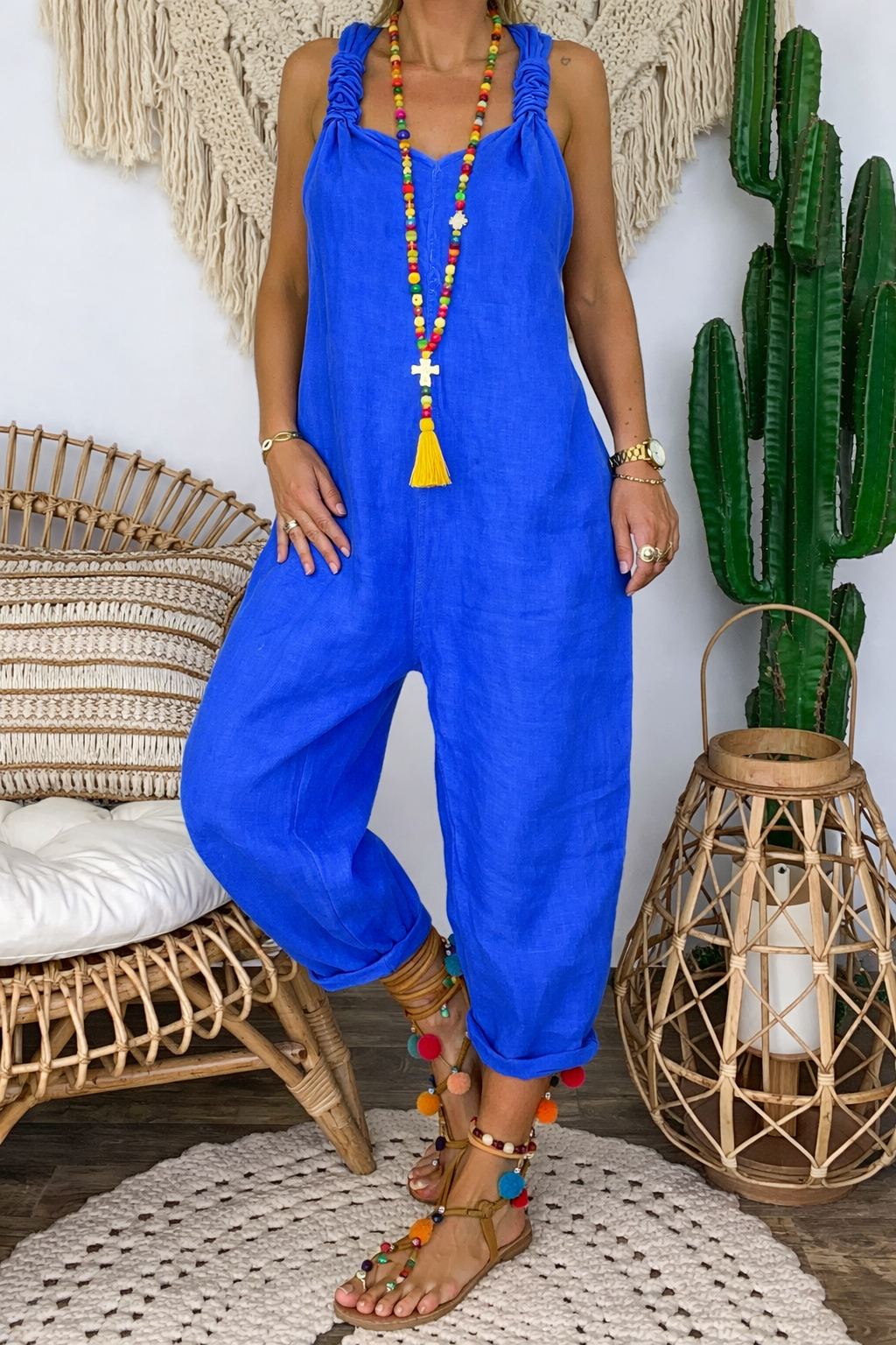 Vibrant Cotton Jumpsuit by Sophie Laurie