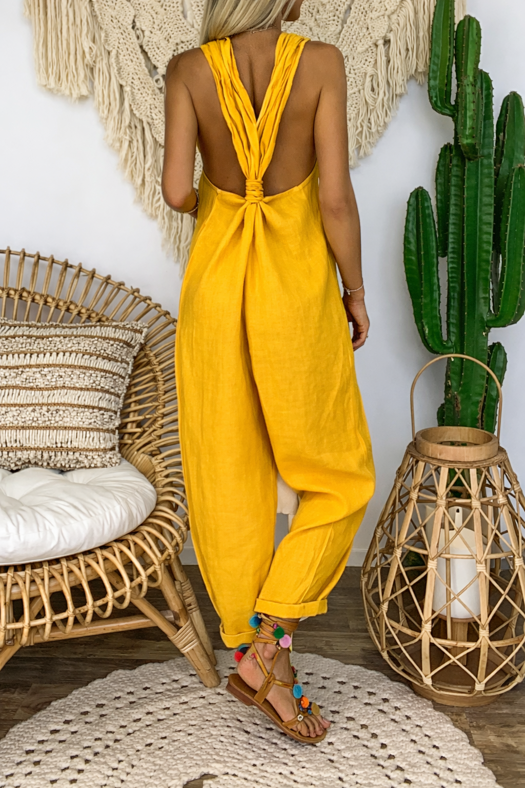 Vibrant Cotton Jumpsuit by Sophie Laurie