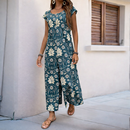 Floral Wide Leg Jumpsuit by Sophie Laurie