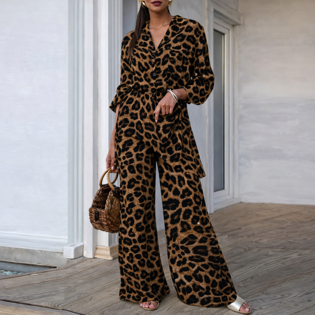 Leopard Print Loose Set by Sophie Laurie