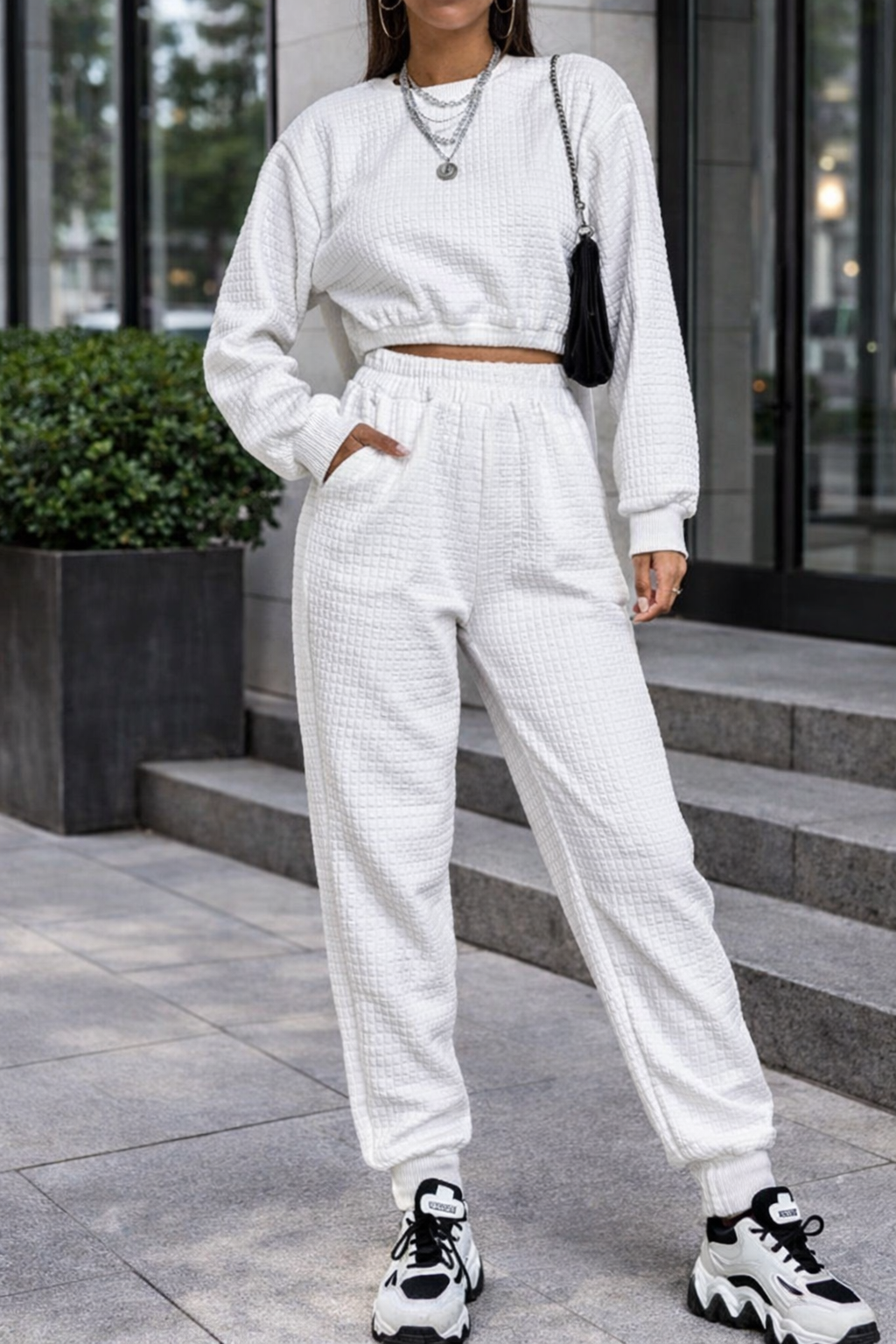 Textured Cozy Sophie Laurie Women’s Lounge Set