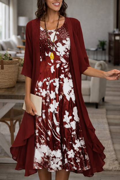 Elegant Chiffon Two-Piece Dress Set by Sophie Laurie