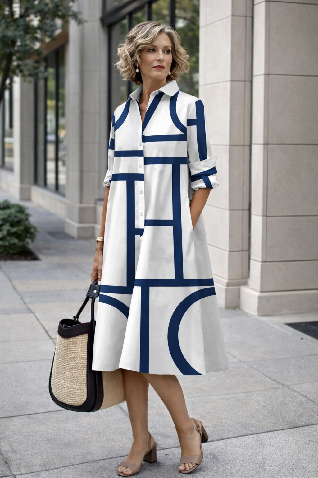 Vibrant Summer Shirt Dress by Sophie Laurie