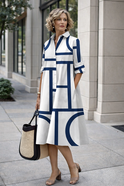 Vibrant Summer Shirt Dress by Sophie Laurie