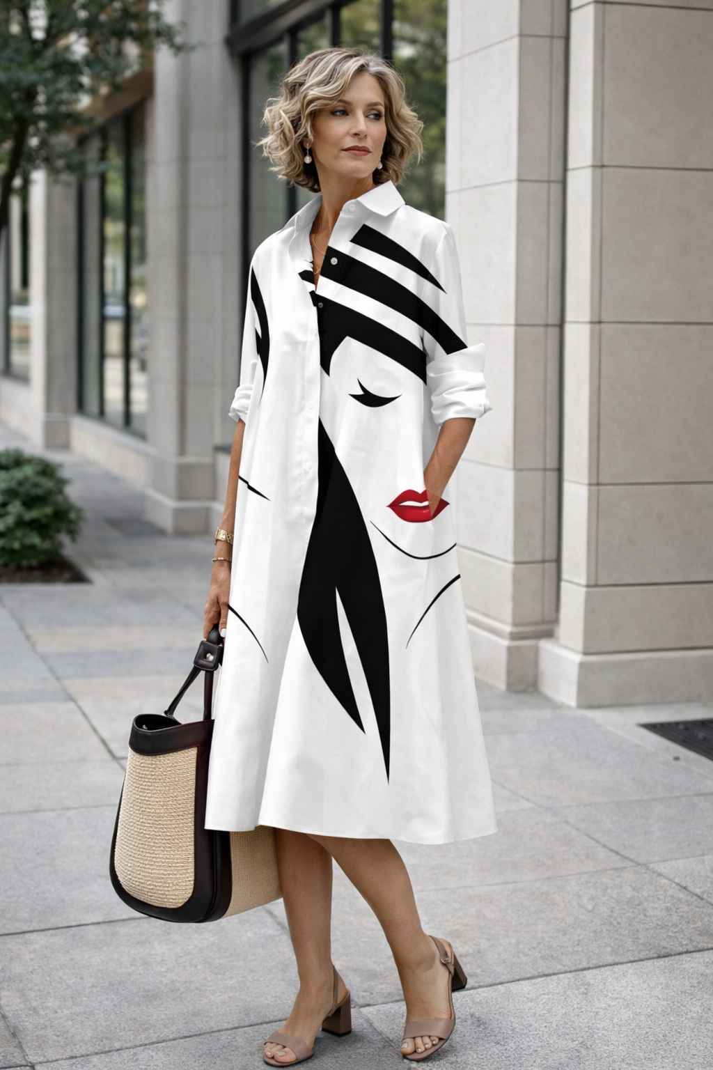 Vibrant Summer Shirt Dress by Sophie Laurie
