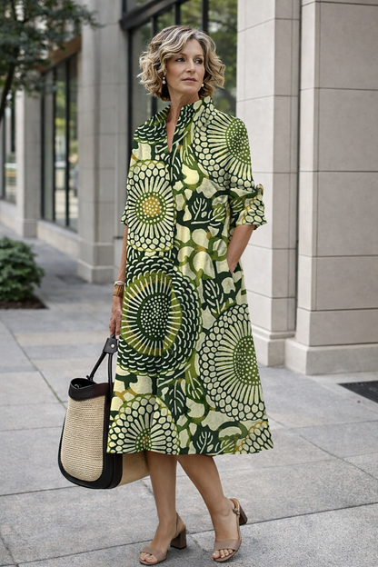 Vibrant Summer Shirt Dress by Sophie Laurie