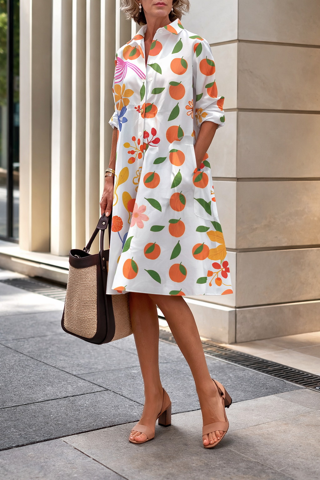Vibrant Summer Shirt Dress by Sophie Laurie