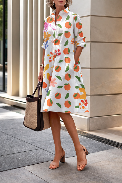 Vibrant Summer Shirt Dress by Sophie Laurie