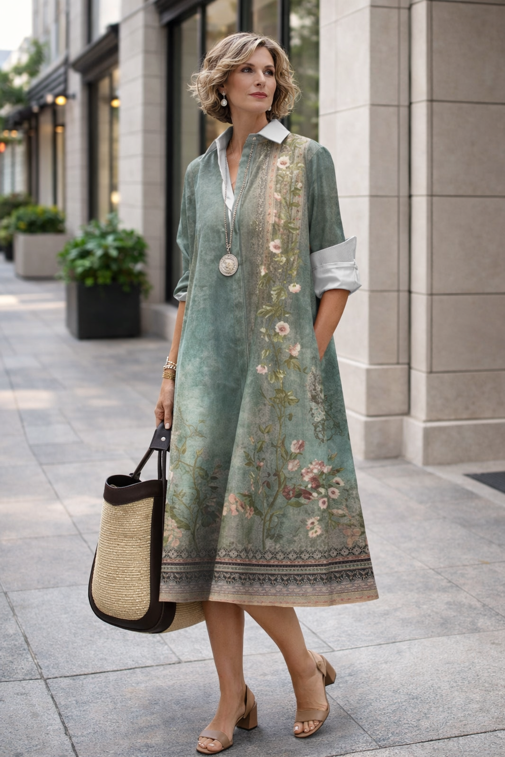 Vibrant Summer Shirt Dress by Sophie Laurie