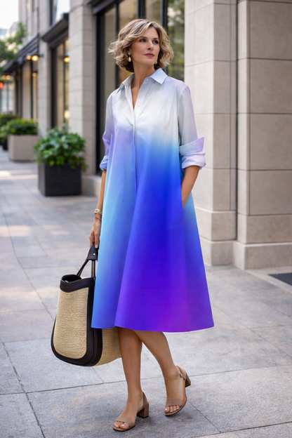 Vibrant Summer Shirt Dress by Sophie Laurie