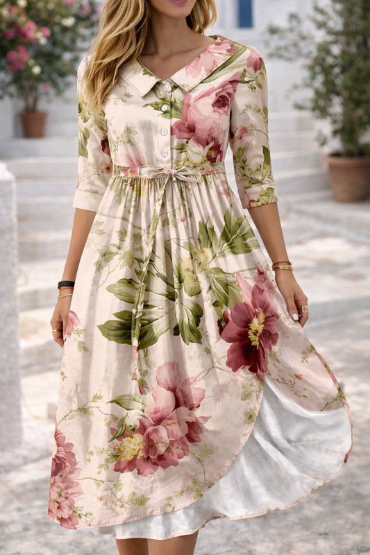 Elegant Floral Sophie Laurie Summer Dress