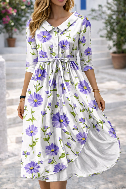 Elegant Floral Sophie Laurie Summer Dress