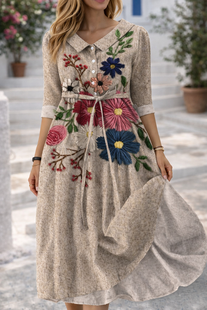 Elegant Floral Sophie Laurie Summer Dress