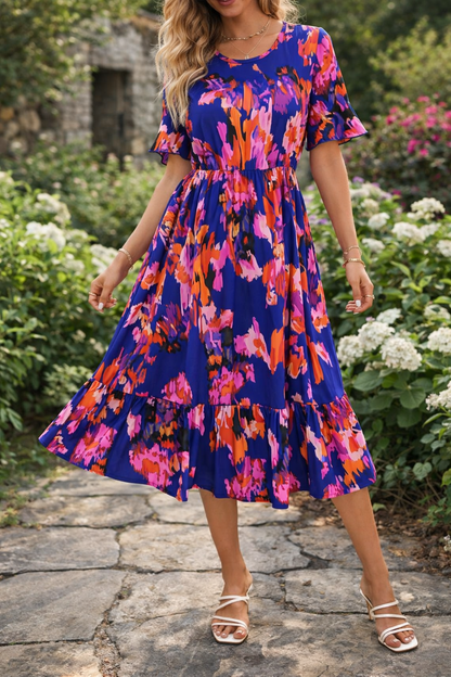 Floral Midi Sophie Laurie Summer Dress