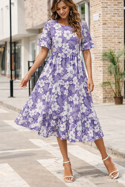 Floral Midi Sophie Laurie Summer Dress