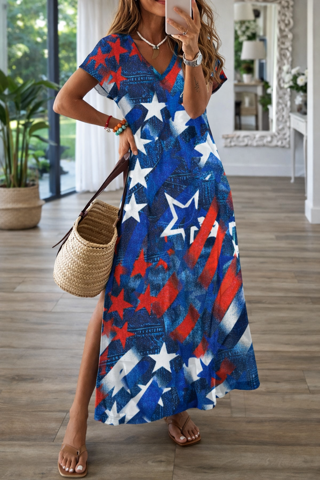 Elegant 3D Print Midi Dress by Sophie Laurie