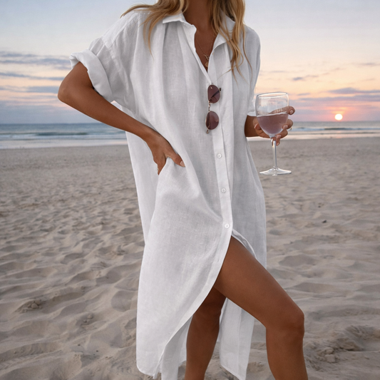 Lightweight Sophie Laurie Cotton Cardigan Dress