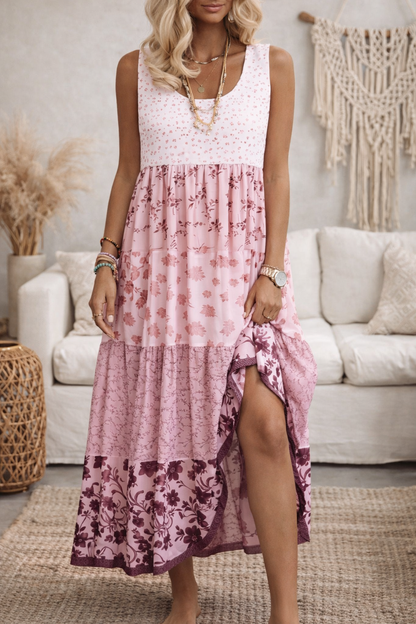 Boho Print Sleeveless Dress by Sophie Laurie