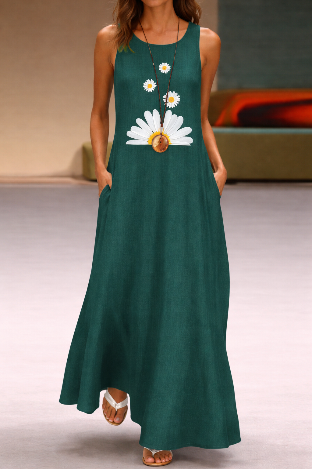 Floral Print Pocket Dress Sophie Laurie Summer Style