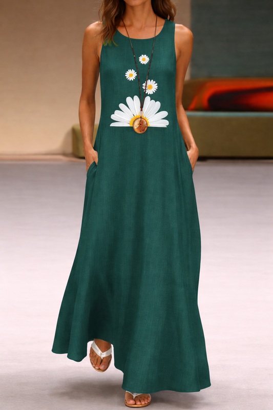 Floral Print Pocket Dress Sophie Laurie Summer Style