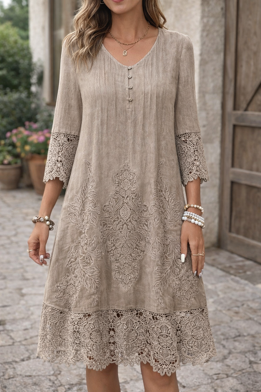 Elegant Lace A-Line Dress by Sophie Laurie