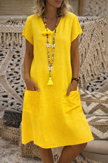 Chic Pocket Midi Dress by Sophie Laurie