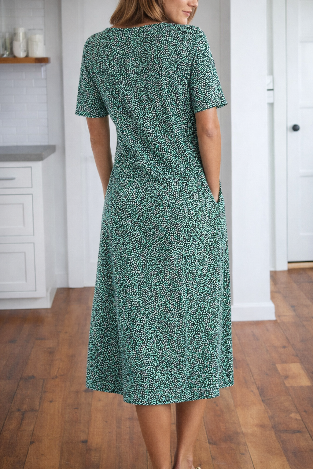 Floral Print Midi Dress by Sophie Laurie