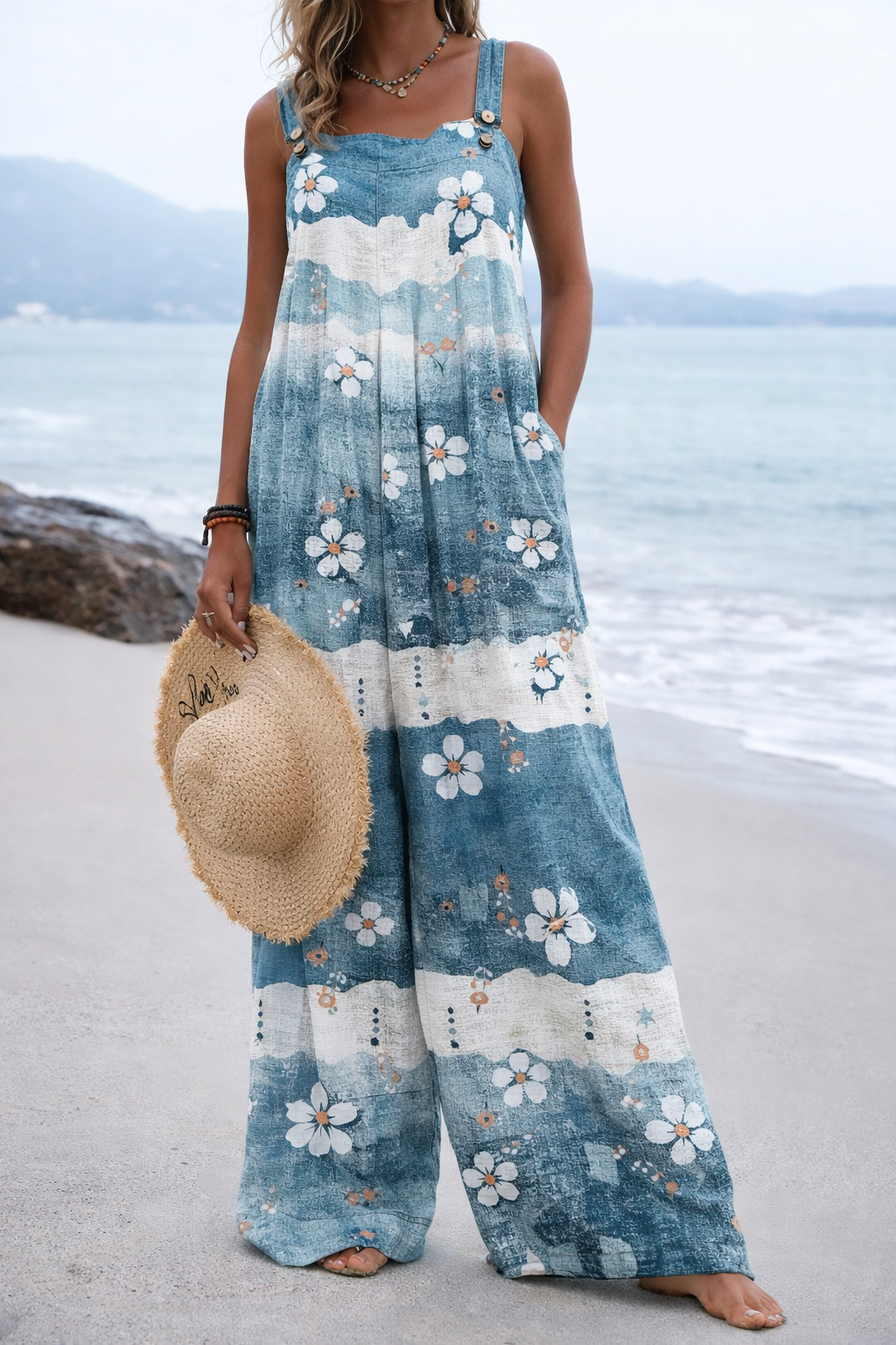 Vibrant Print Sophie Laurie Wide Leg Romper