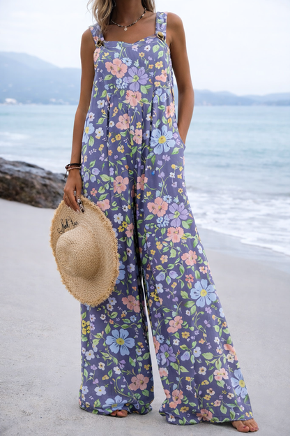 Vibrant Print Sophie Laurie Wide Leg Romper