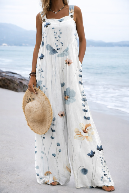 Vibrant Print Sophie Laurie Wide Leg Romper