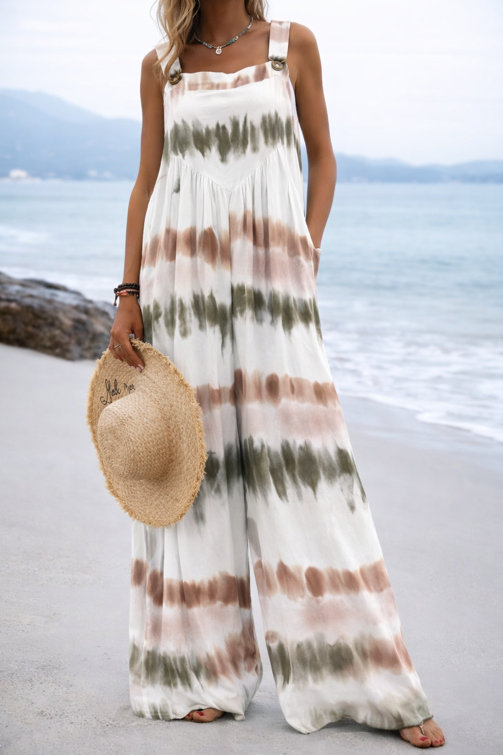Vibrant Print Sophie Laurie Wide Leg Romper