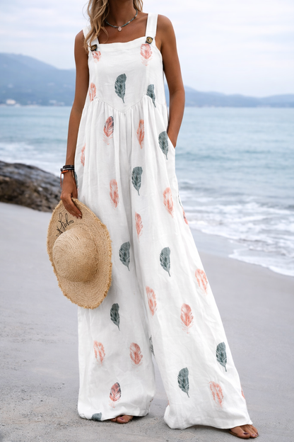 Vibrant Print Sophie Laurie Wide Leg Romper