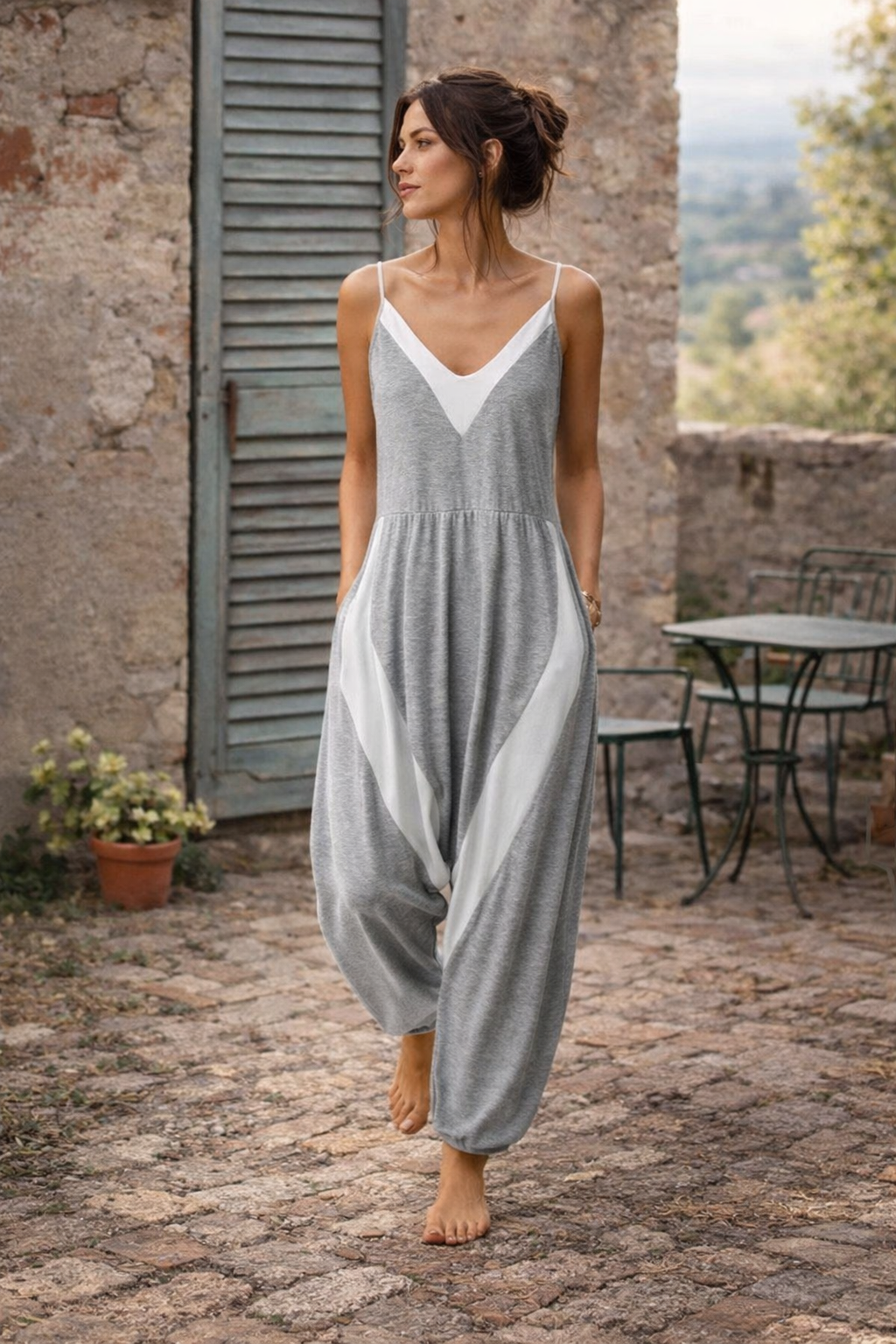 Chic Loose Stitching Jumpsuit by Sophie Laurie