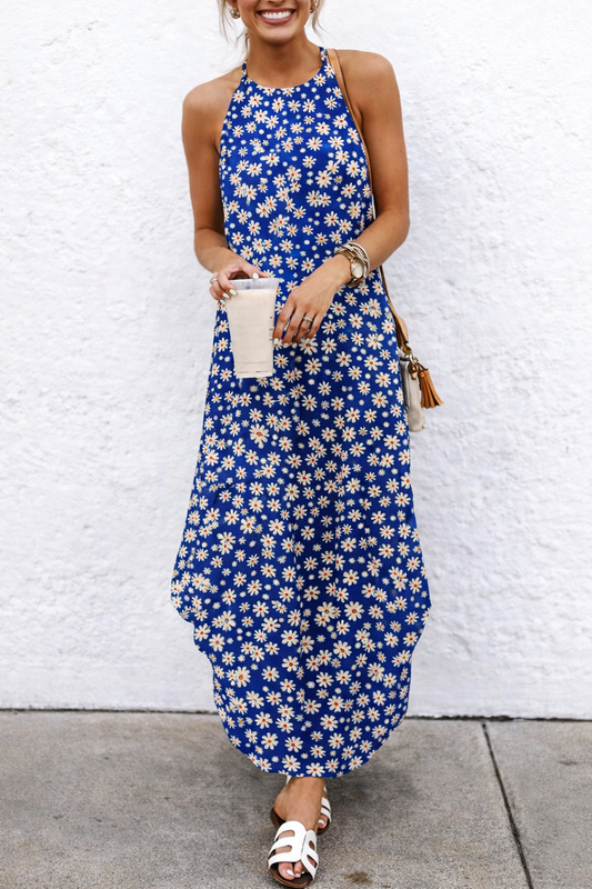 Bohemian Floral Print Maxi Dress Sophie Laurie