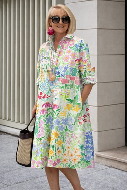 Modern Geometric Sophie Laurie Shirt Dress
