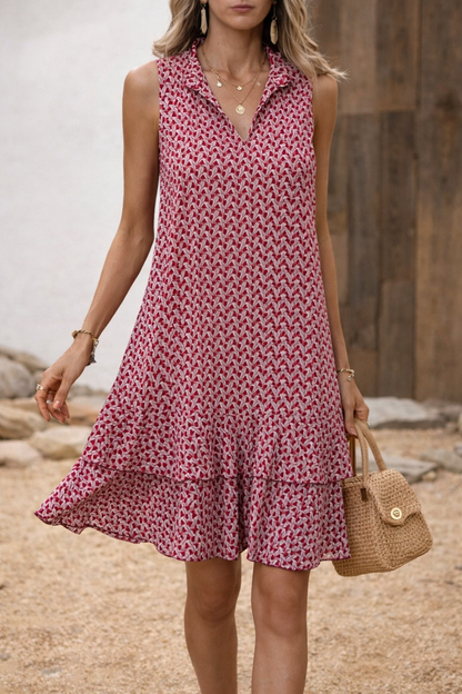 Boho Printed Sleeveless Dress by Sophie Laurie