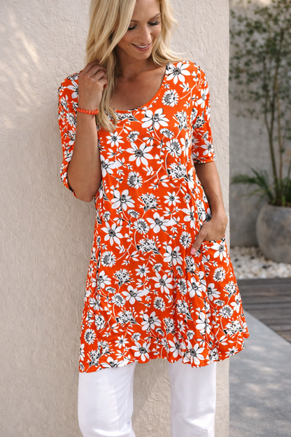Floral Print Pocket Dress by Sophie Laurie