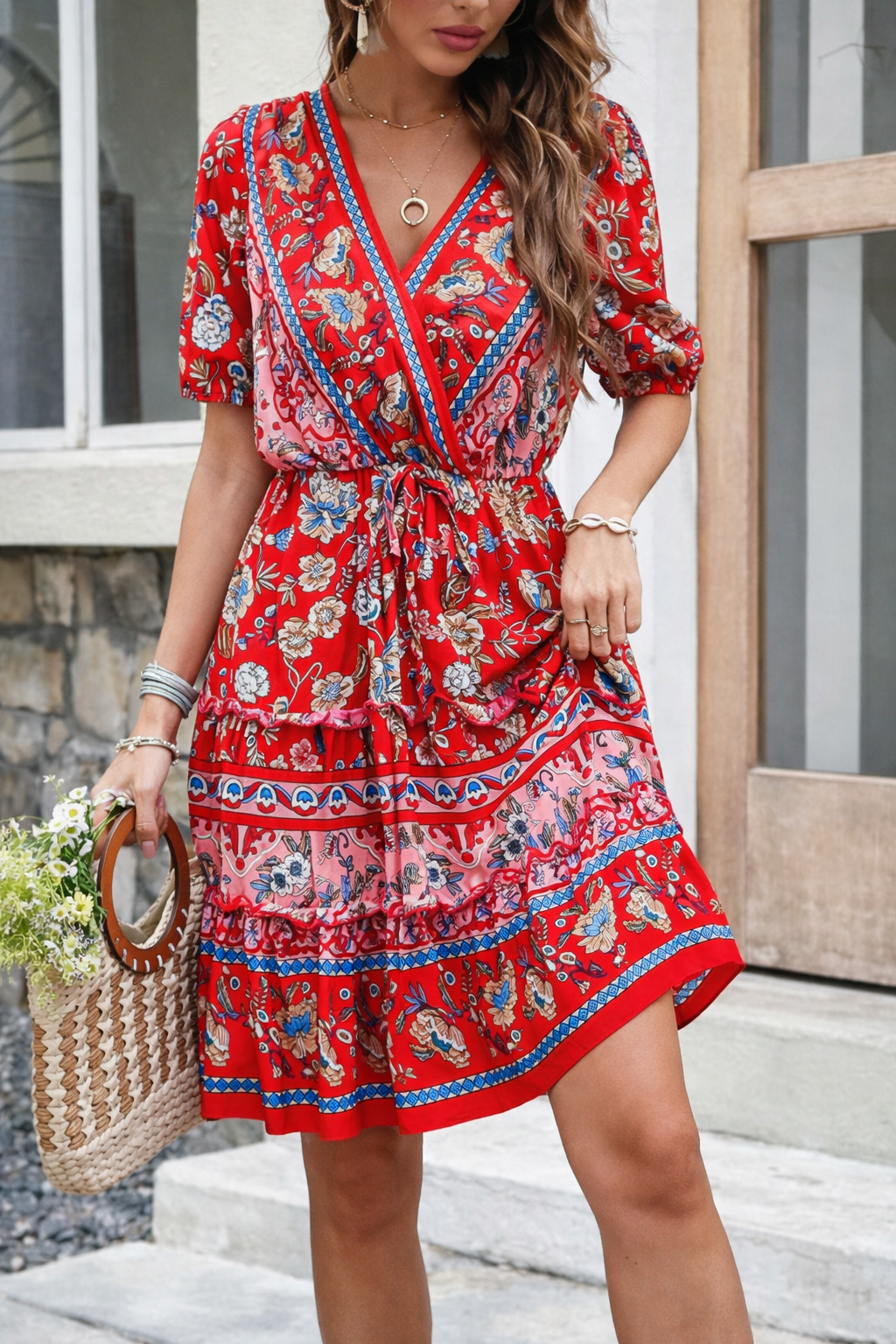 Floral Printed Sophie Laurie Summer Dress