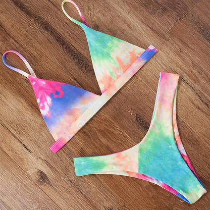 Strappy Solid Bikini by Sophie Laurie