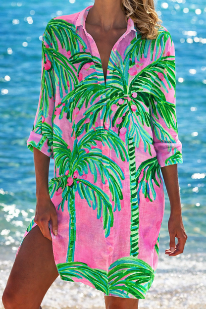 Vibrant Crepe Beach Cover-Up by Sophie Laurie