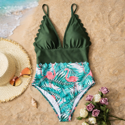 Tropical Plus Size One Piece by Sophie Laurie