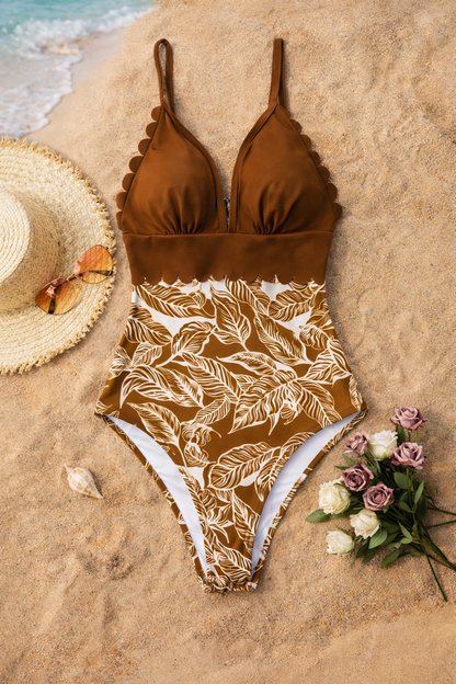 Tropical Plus Size One Piece by Sophie Laurie