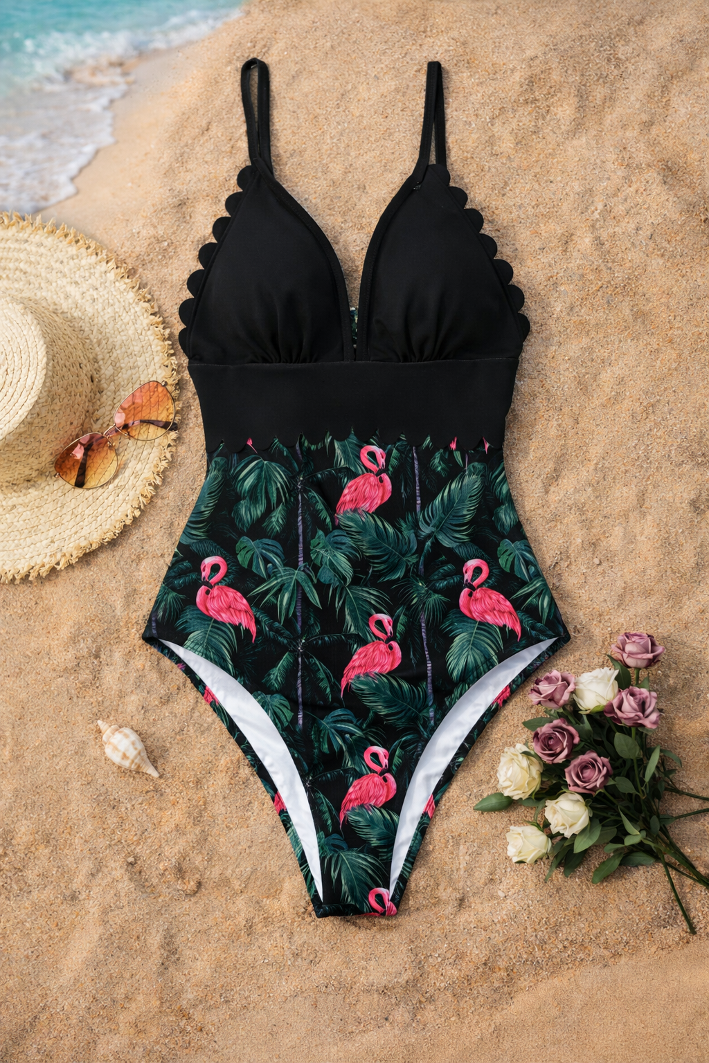 Tropical Plus Size One Piece by Sophie Laurie