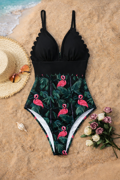 Tropical Plus Size One Piece by Sophie Laurie